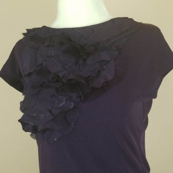 Worthington Fancy Purple Top - Picture 2 of 5